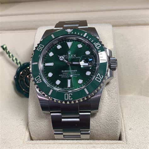 rolex submariner green hulk waiting list|rolex hulk watch charts.